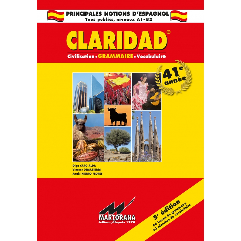 Claridad - Livre de base - Méthode d'apprentissage Espagnol